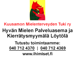 Kuusamon Mielenterveyden Tuki ry / Hyvän Mielen Palveluasema ja Kierrätysmyymälä Löytölä logo